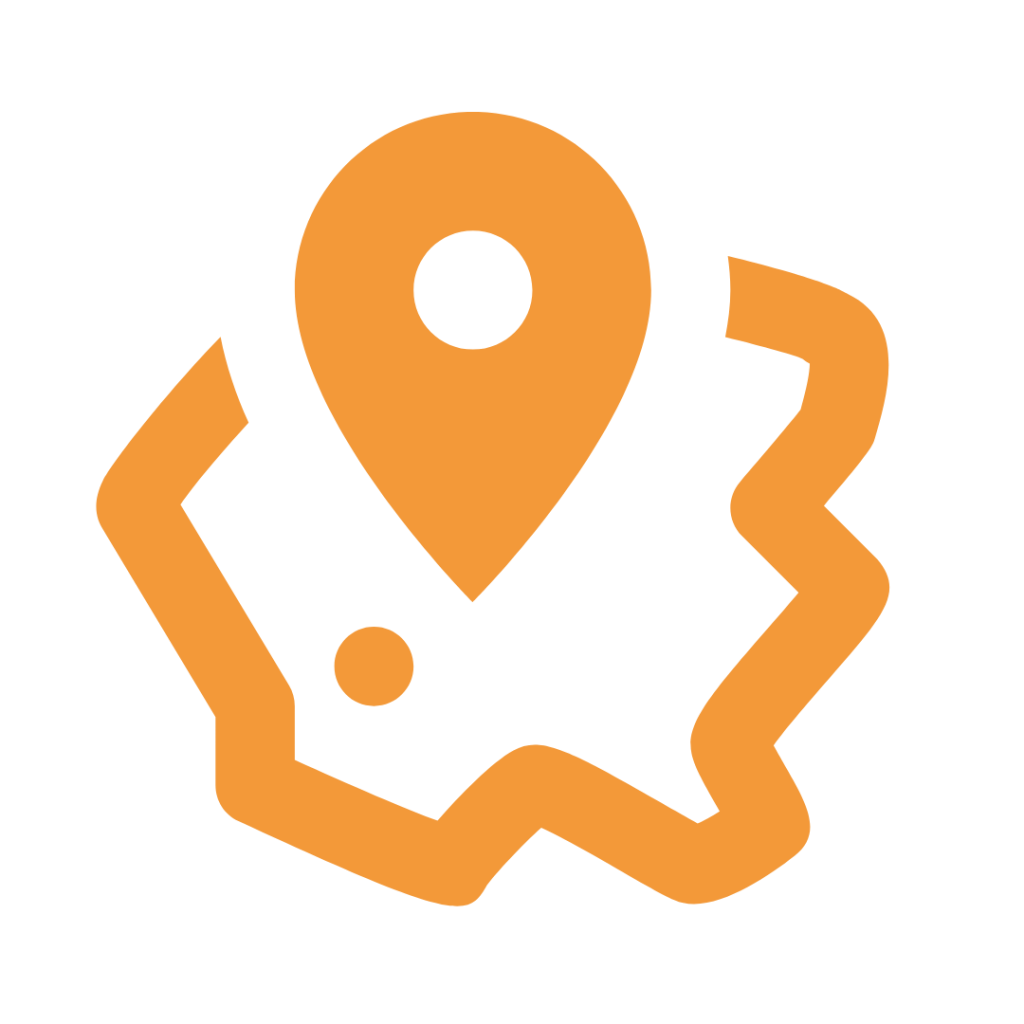 Icône de localisation pour la prospection immobilière sur le territoire national